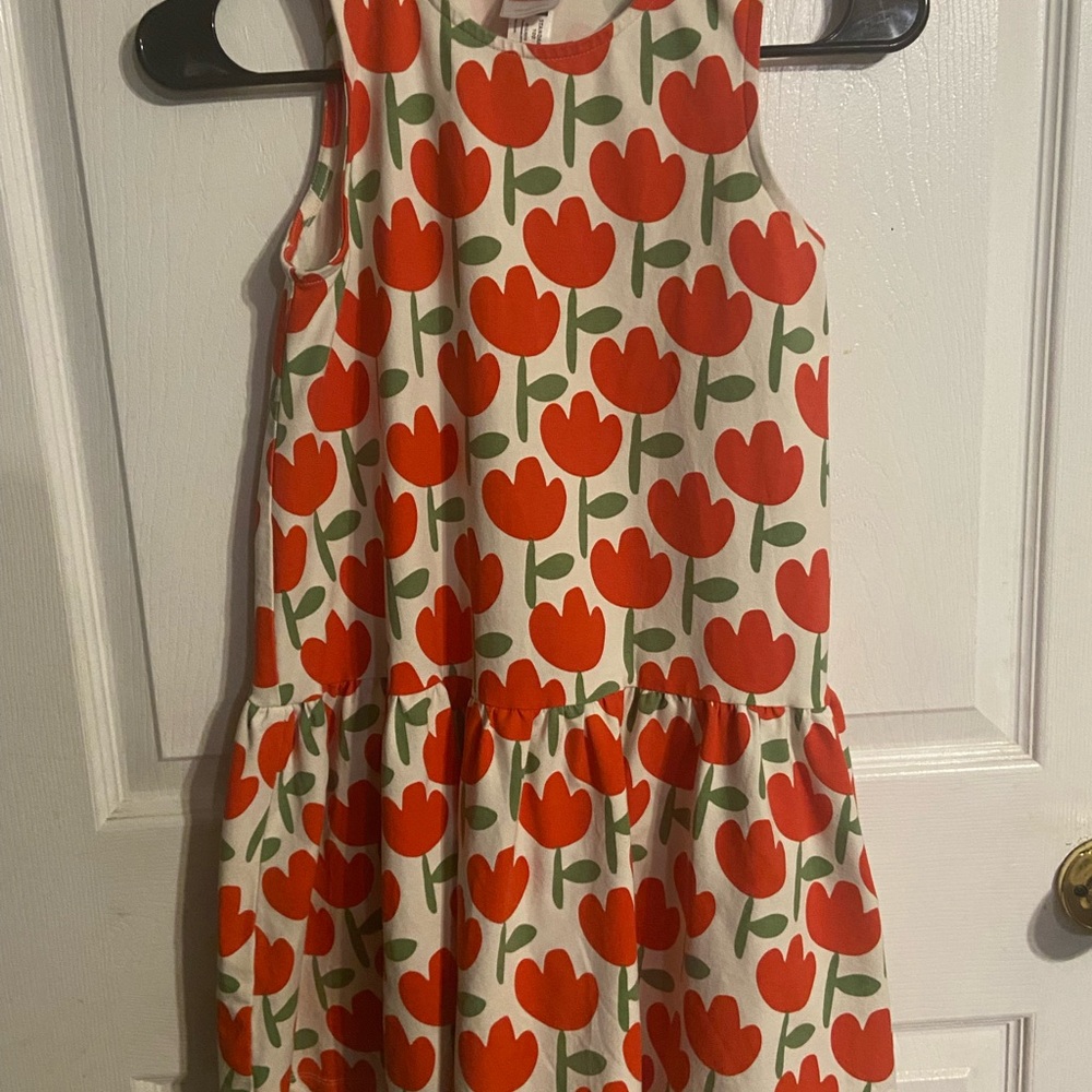EUC Girls Hannah Andersson 140 Sz 10 Tulip Sleeveless Dress Beautiful!